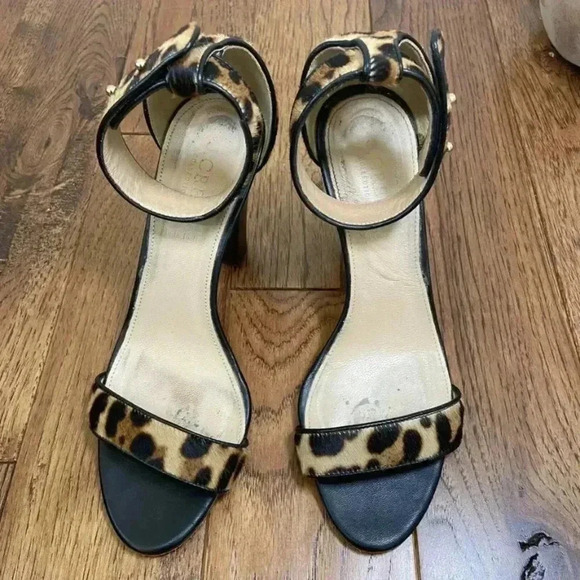 J. Crew Shoes - J CREW COLLECTION Lanie Calf-Hair Stacked Heel Shoe 7